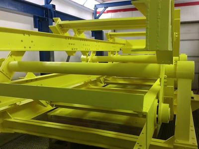 Blasting and painting